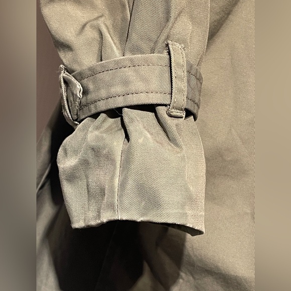 Mango MNG Polana Olive Green Belted Trench Coat *Minor Defects* - Picture 8 of 16